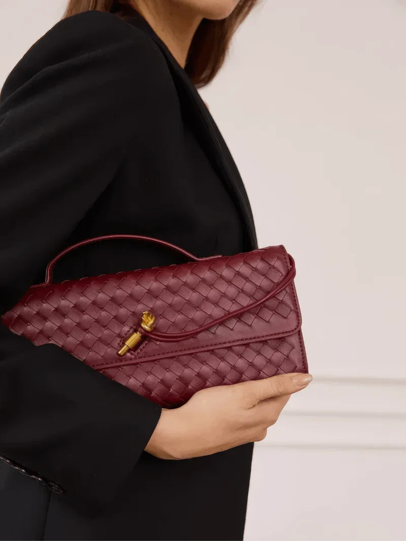 Noor Clutch Bag - Burgundy