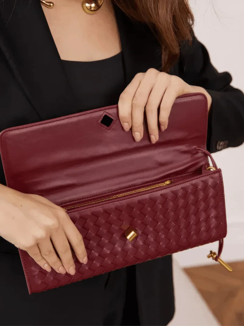 Noor Clutch Bag - Burgundy