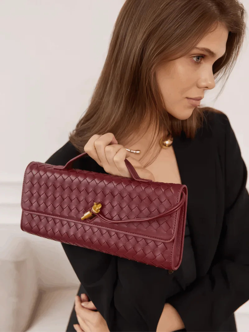 Noor Clutch Bag - Burgundy